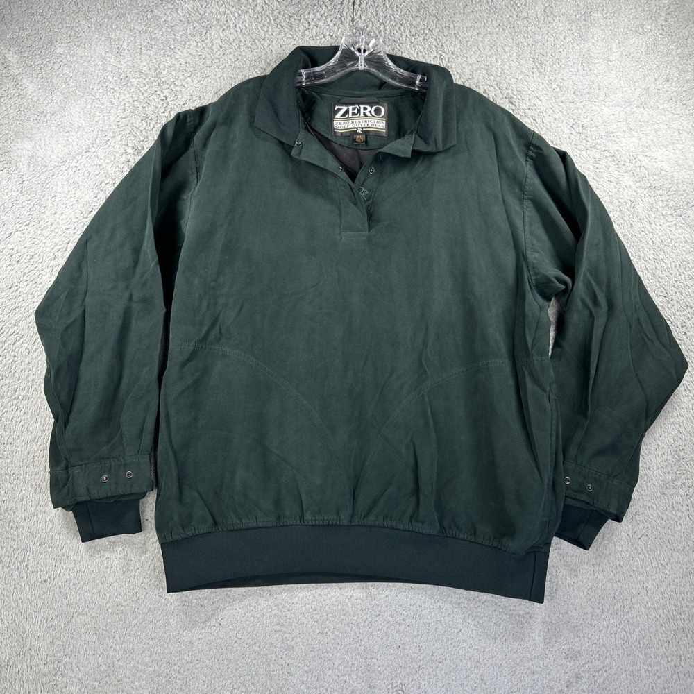 Zero Restriction Jacket‎ Ladies XL Green Velvet Velour Golf Windbreaker Pullover